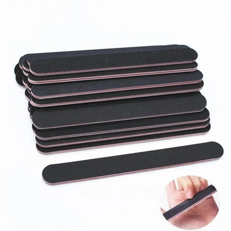 

Sdotter 5Pcs/Lot Nail Art Files 100/180 Nail Buffer Sandpaper Disposable Nail Files Lime A Ongle Available Manicure Pedicure Nai