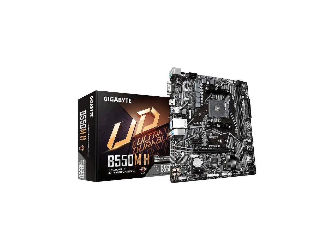 

GIGABYTE B550M H Motherboard Supports AMD Ryzen™ 5000 Series