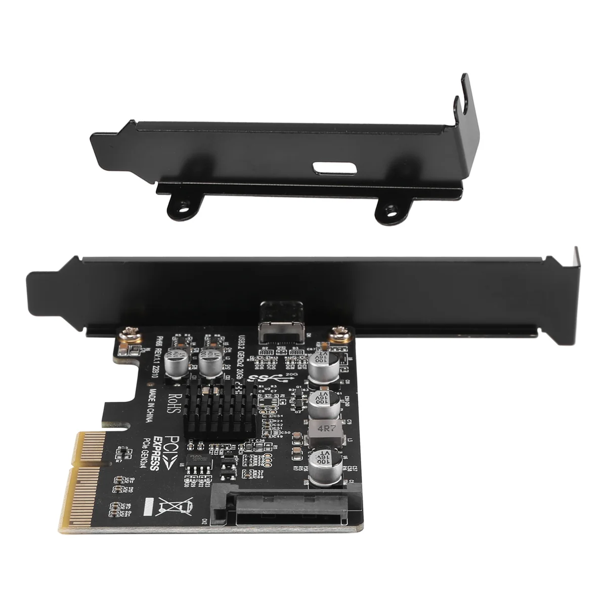 USB PCIE Card Type C PCI-Express 4X to 3.2 Gen 2X2 (20 Гбит/с) Набор микросхем ASM3242 для Windows 8/10/Linux