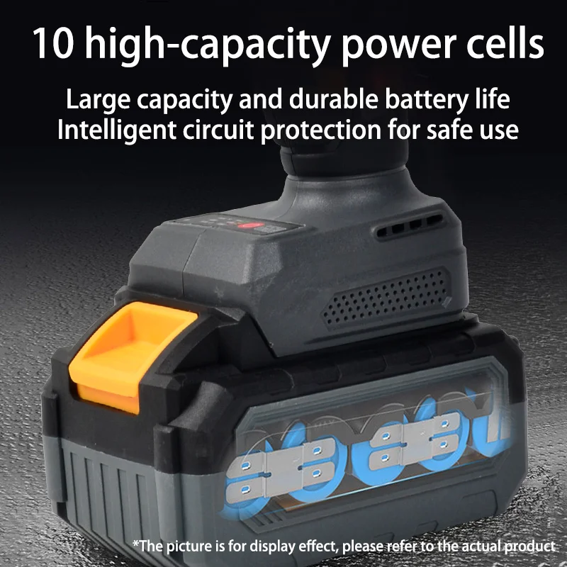 Дрель электрическая Беспроводная бесщеточная 20 в 2 аккумулятора 1500 мА · ч