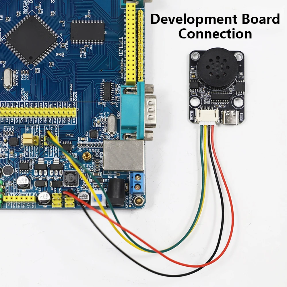 Фото CX-SP5F Модуль воспроизведения голоса MP3 UART Управление последовательным портом Интеллектуальный голосовой электронный строительный блок Музыка 8M Память Type-C №5