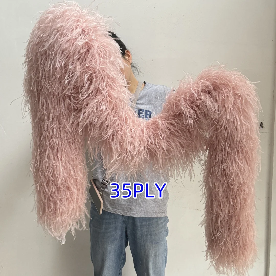 Высококачественный декоративный шарф из страусиного пера от 6 до 30 слоев 2 м