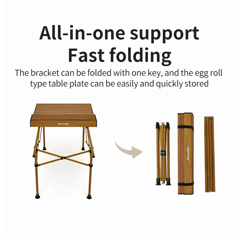 Naturehike складной стол из алюминиевого сплава уличный для яичного рулета кемпинга