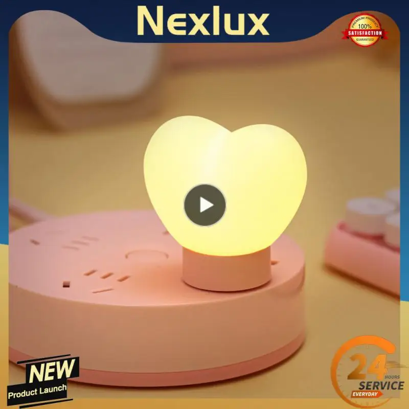 

Portable Desk Lamp Push Button Switch Cartoon Mini Led Night Light Night Lantern Desk Lantern Silicone Night Light Gift Abs