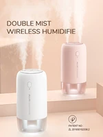 wireless humidifier for home car air humidificador mini portable aroma diffuser 500ml mist maker with light
