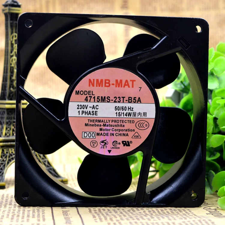4715MS-23T-B5A 12038 230 В 15 Вт 12 см Макс коэффициент воздушного потока осевой вентилятор