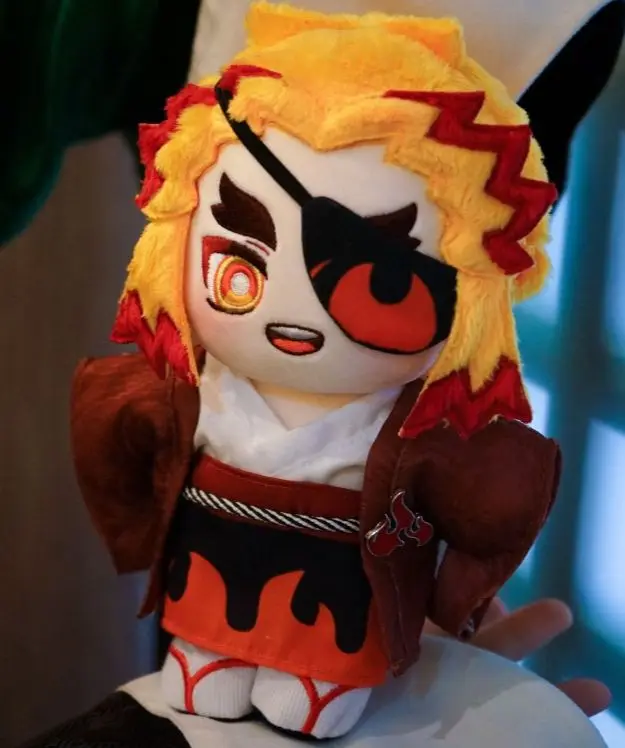 

Кимоно из аниме «рассекающий демонов», игрушка Rengoku Kyoujurou, плюшевая кукла 20 см, милый аксессуар для косплея