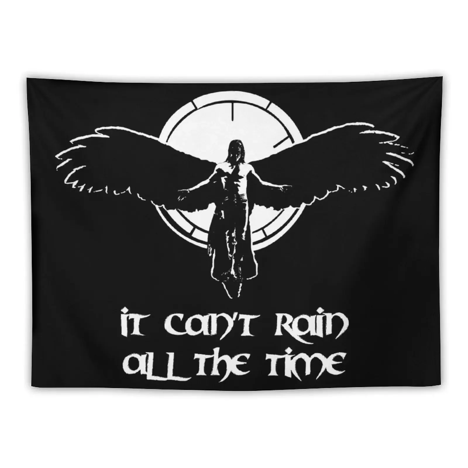 Гобелен с надписью Can't rain all the time корейский декор для комнат эстетический