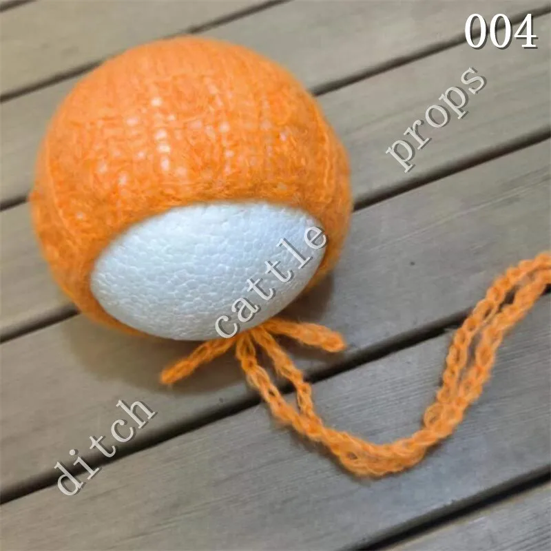 

Newborn Photography Props Mohair floral brim hat