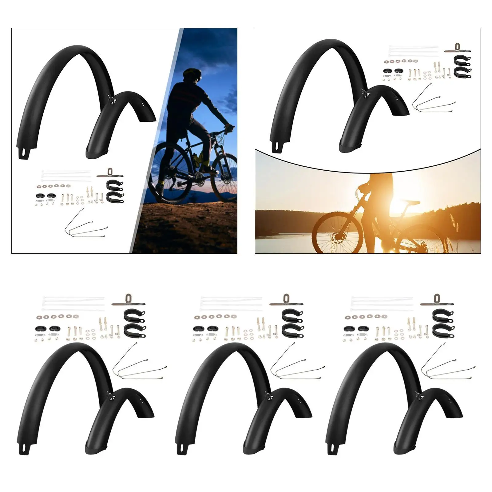 Велосипедные крылья заменяют передние и задние брызговики полное покрытие с