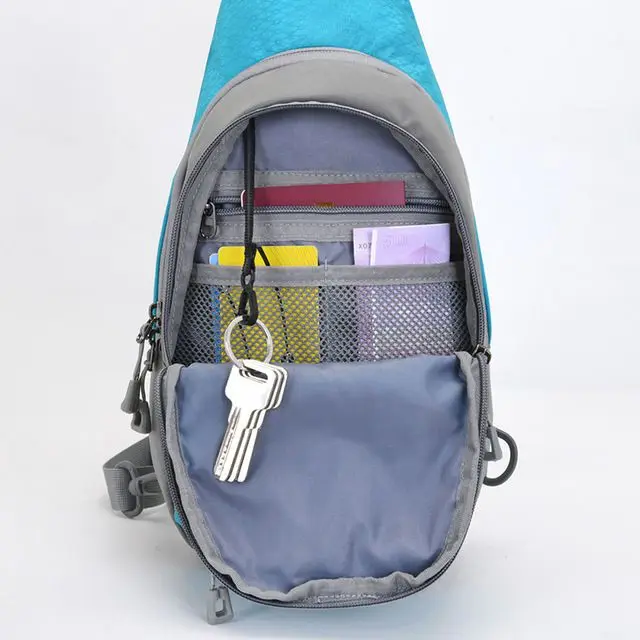 Men's Travel Hiking Backpack Women's Chest Backpack Outdoor Multifunctional Anti-spill Shoulder Crossbody Bag Fishing Bag