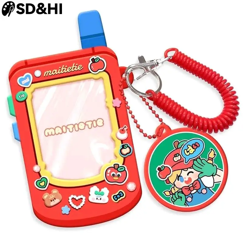

Cute Retro Phone Styling DIY Photocard Card Holder Case Bear Korea Photo Frame Kpop Idol Star Chasing Pendant School Stationery