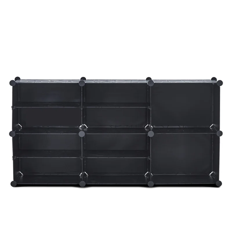 

Portable Shoe Rack 10 Cube Storage Rack Plastic Cube Storage Shoe Rack 4 Tier Storage Shoe Cabinet for 18 Pairs