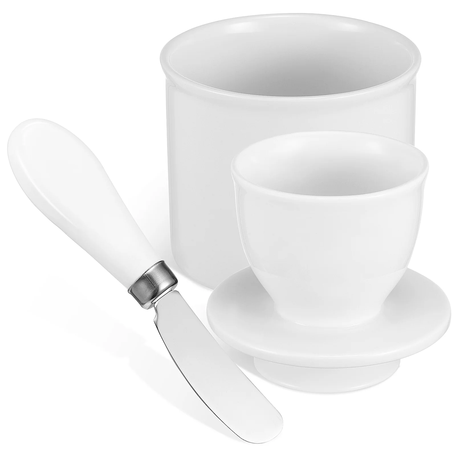 

Ceramic Butter Holder Dish Crock Kitchen French Dish Porcelain Jar Ceramic Holder Countertop