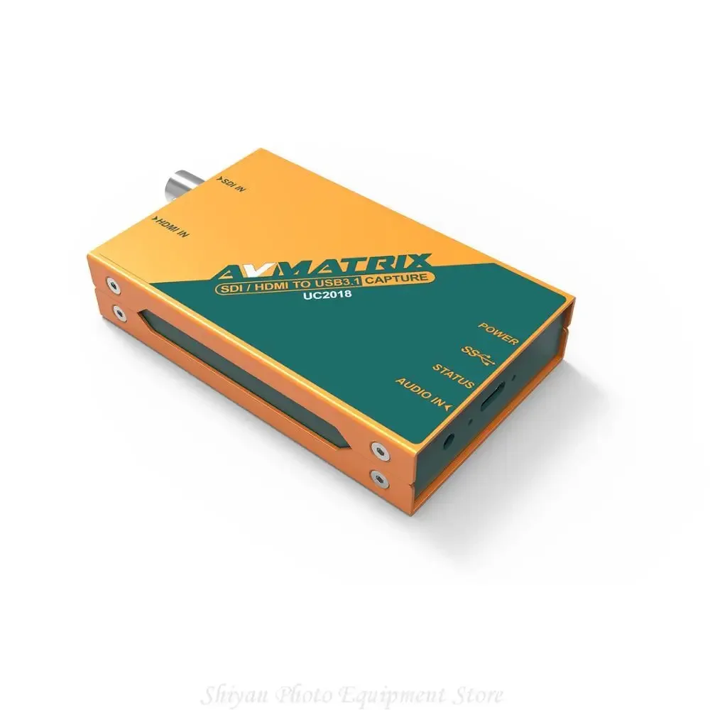 Avmatrix UC2018 HDMI/SDI к USB3.1 TYPE-C Неспрессированная видеозахват совместимая с несколькими