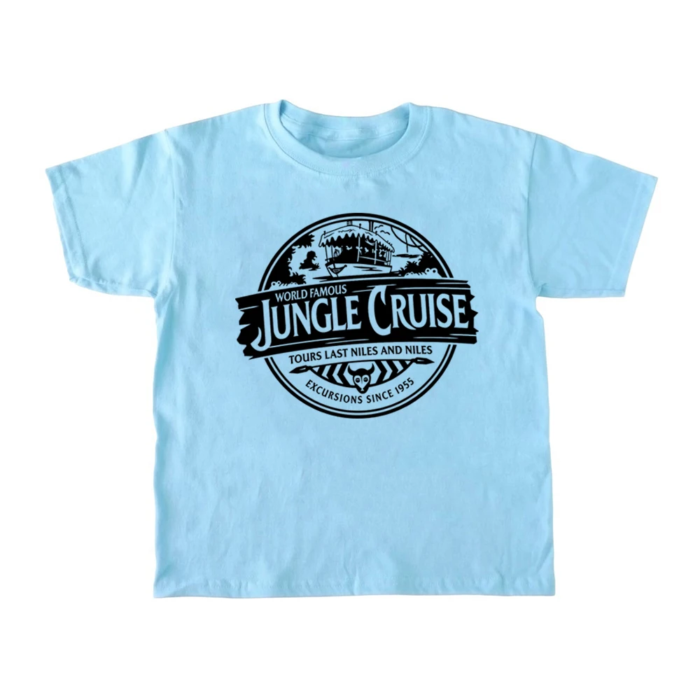 Рубашка с изображением джунглей круиз футболка животного и Королевство Детские
