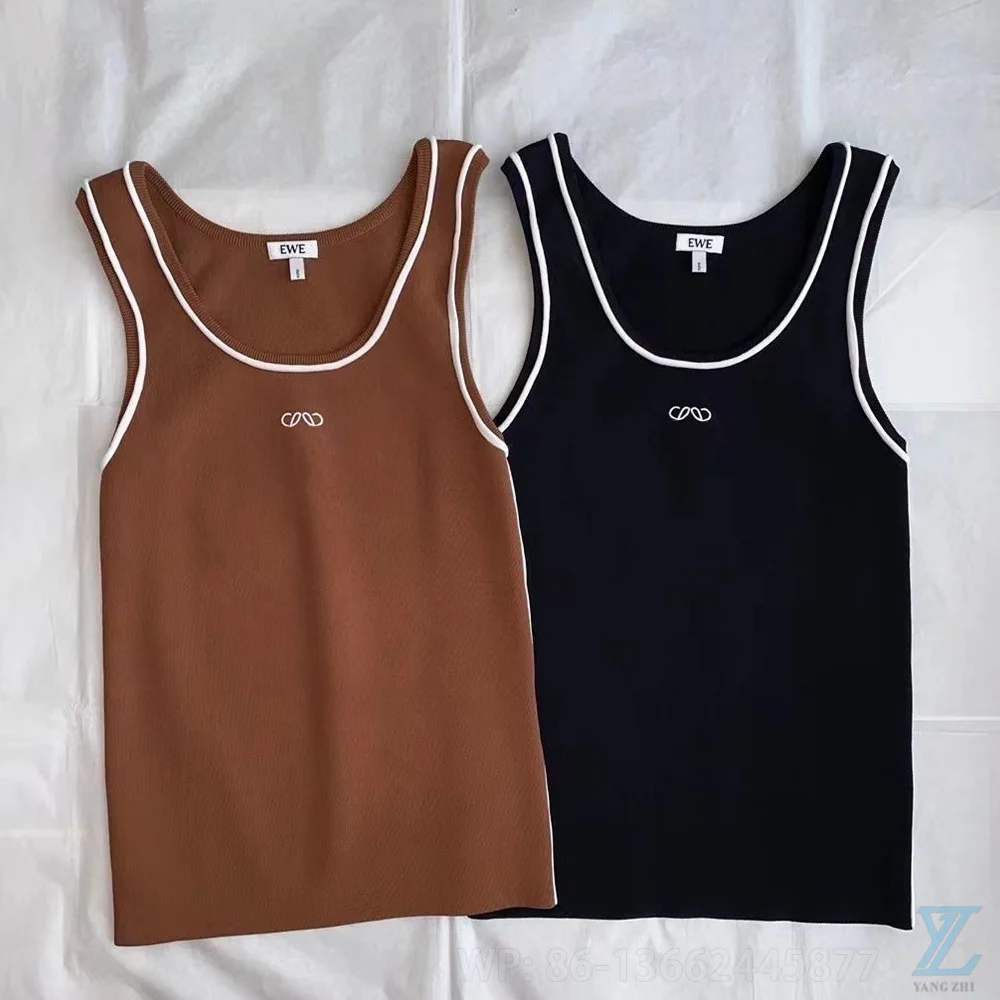 

2024 Summer New Fashion Slim Fit Bottom Women's Tank Top