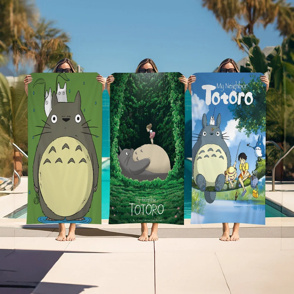T-Totoro Studios Ghi-bli Пляжное полотенце с принтом из микрофибры Альпинизм Йога плавание