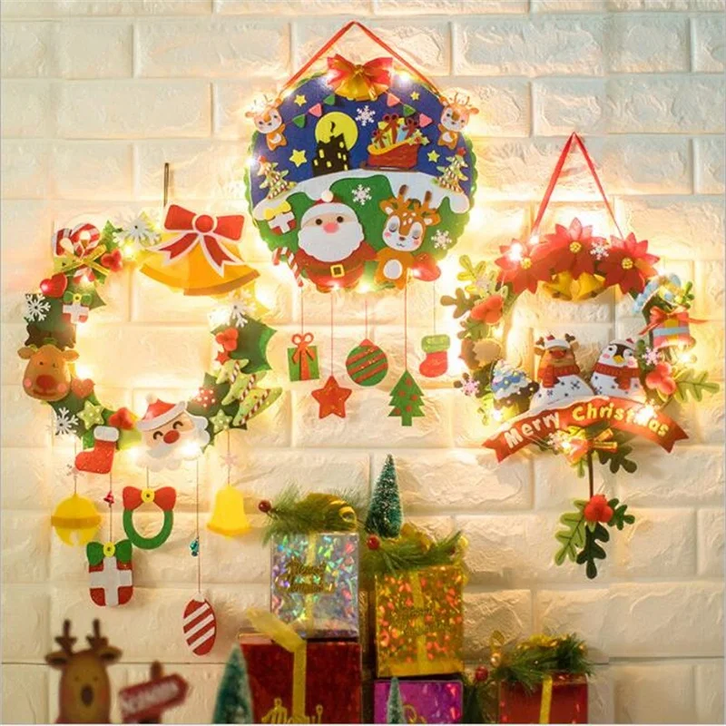 

DIY рождественские музыкальные колокольчики, украшение для детского сада, обучение, детские игрушки для творчества, украшение для дома, рожд...