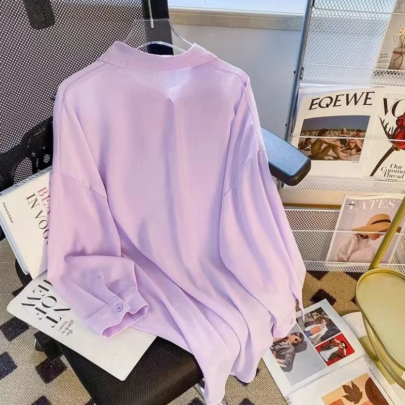 Летние солнцезащитные рубашки женские Лидер продаж дышащие однотонные с