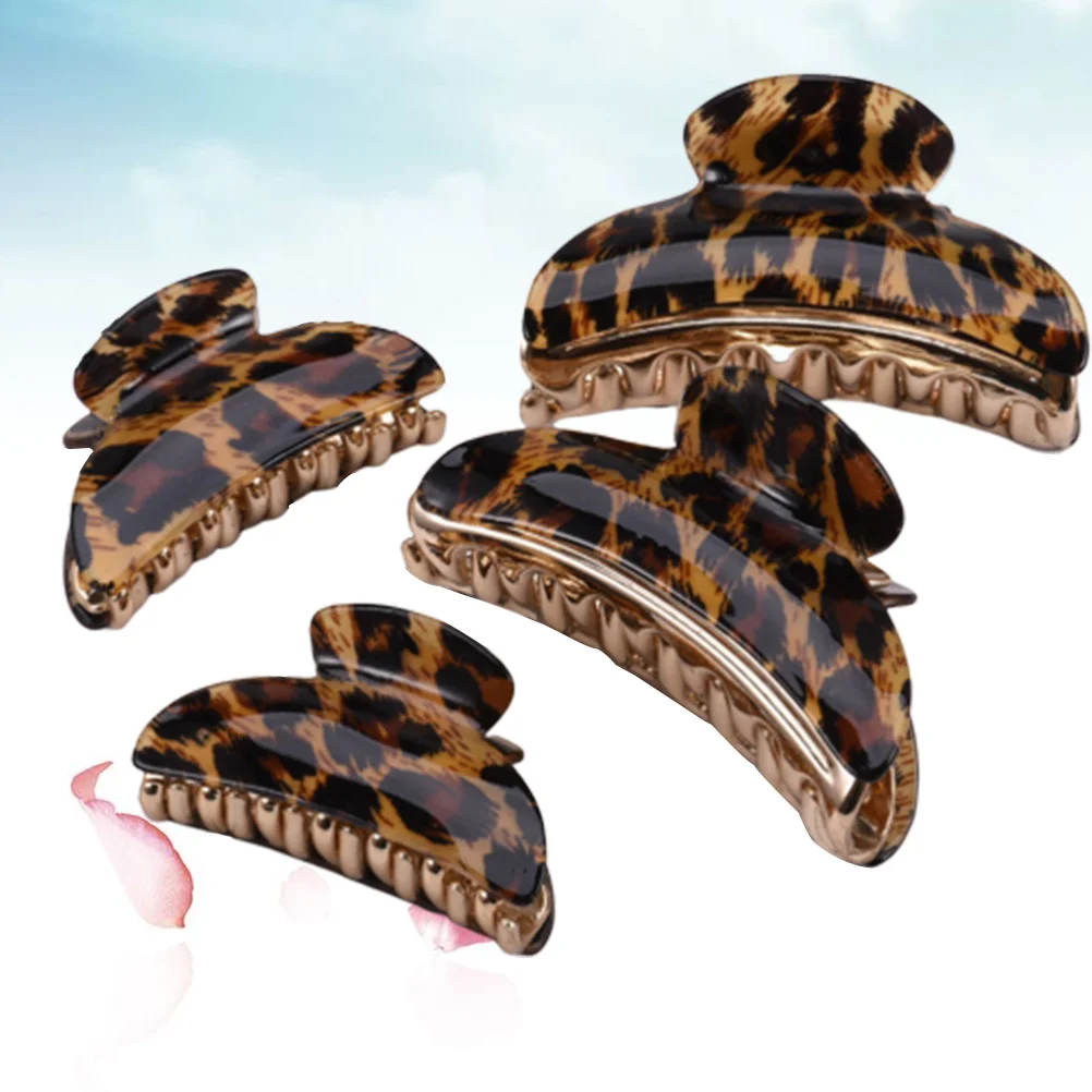 

4pcs Hair Claws Tortoise Claw Clip French Hair Claws Big Hair Clips for Thick Hair Large Hair Claws Large Banana Hair Clips