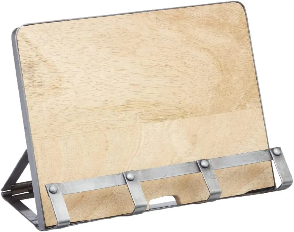 

Atril para Libros y Tablets, Metal / Madera, 26 x 21 cm