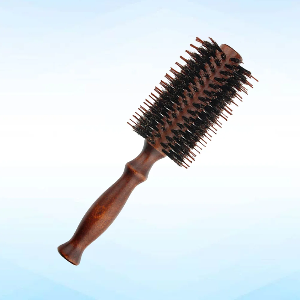 

2pcs Useful Hairdresser Hair Curling Tools Handle Hair Combs Anti-static Curly Brushes for Barbershop Home