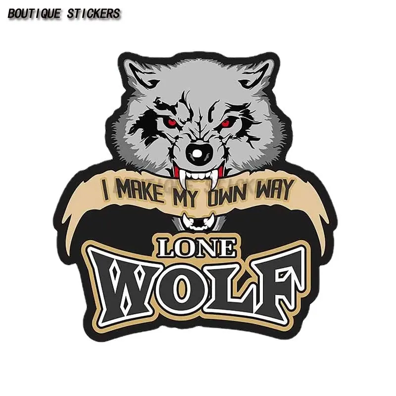 

Creative Car Decal Fashion for Lone Wolf I Make My Own Way Trunk Motorcycle Car Decal Bumper Window Decal Vinyl Car Decal
