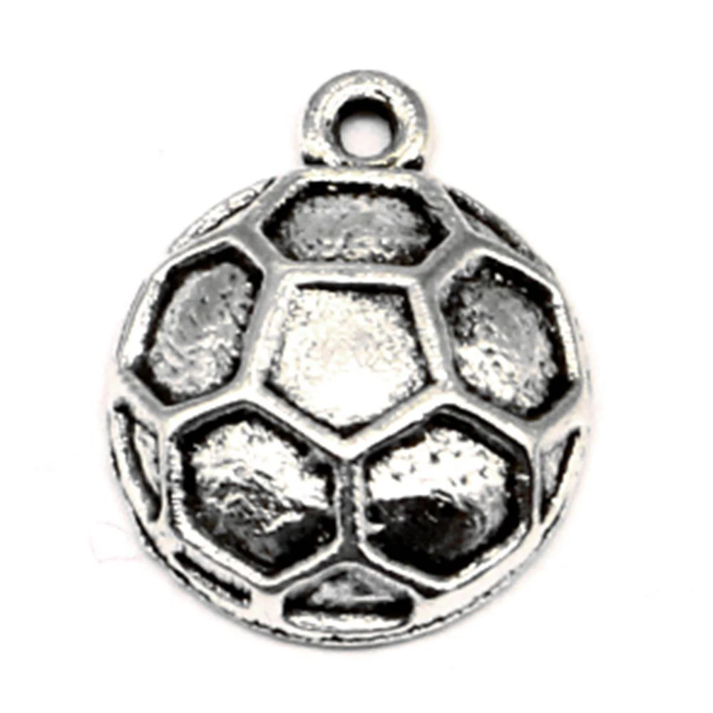 

10 pieces 9x17mm Soccer charms Jewelry making best gift