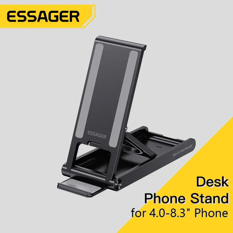

Portable Moblie Phone Stand Lightweight Desktop Holder Adjustable Folding Desk Bracket For Xiaomi Iphone Samsung Stand Accessory
