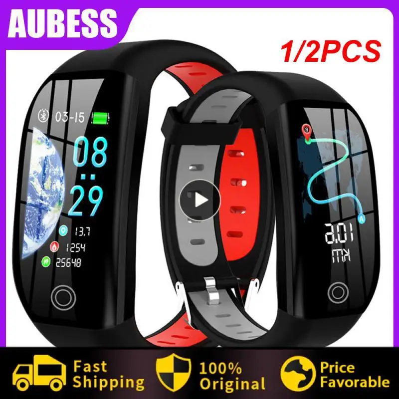 

1/2PCS Smart Bracelet GPS Tracker Titness Wristband Blood Pressure Monitor Sleep Tracker Pedometer Band Men Women