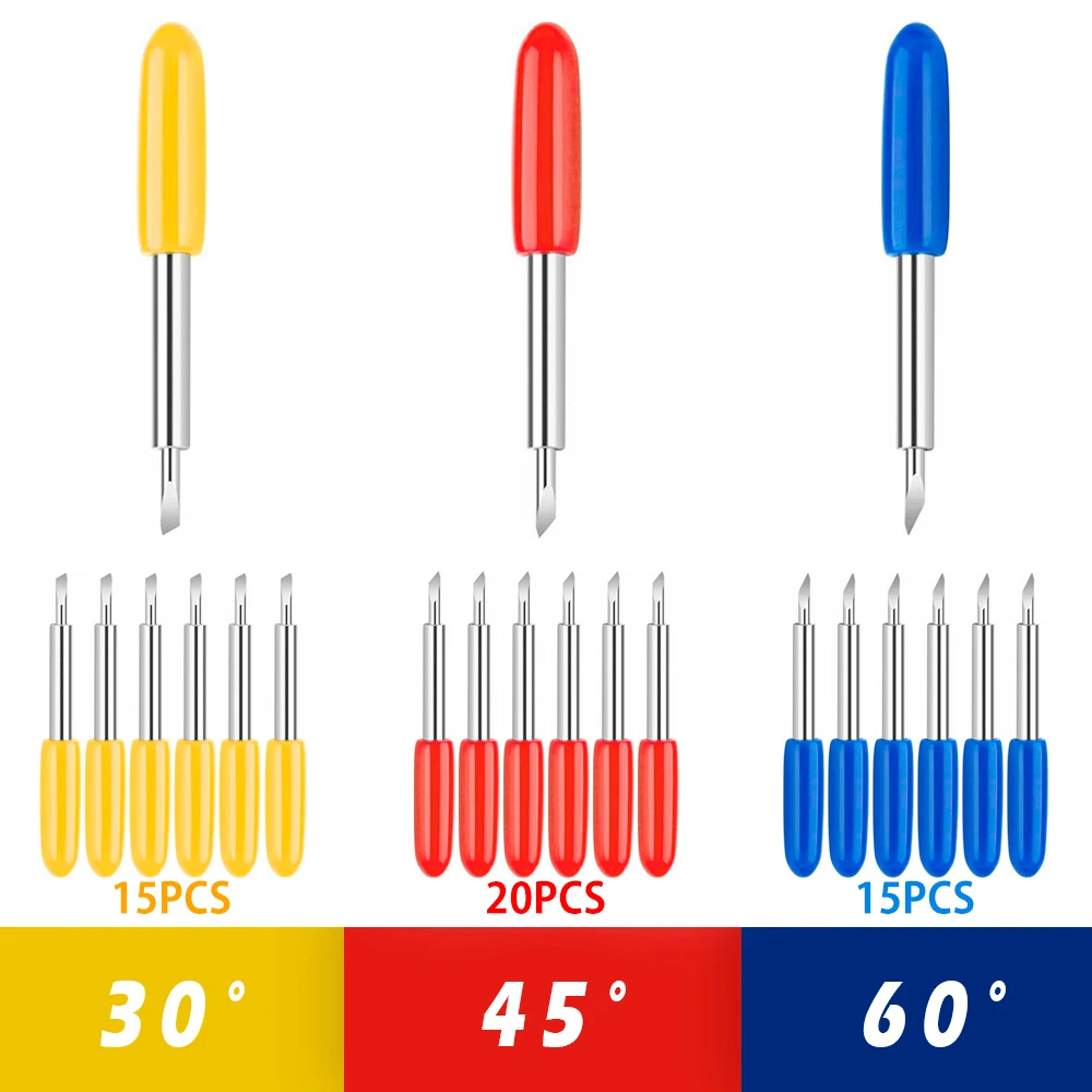 

1set Plotter Blade 30/45/60 Degrees Knife Cutter Blades Replacement Carving Tool