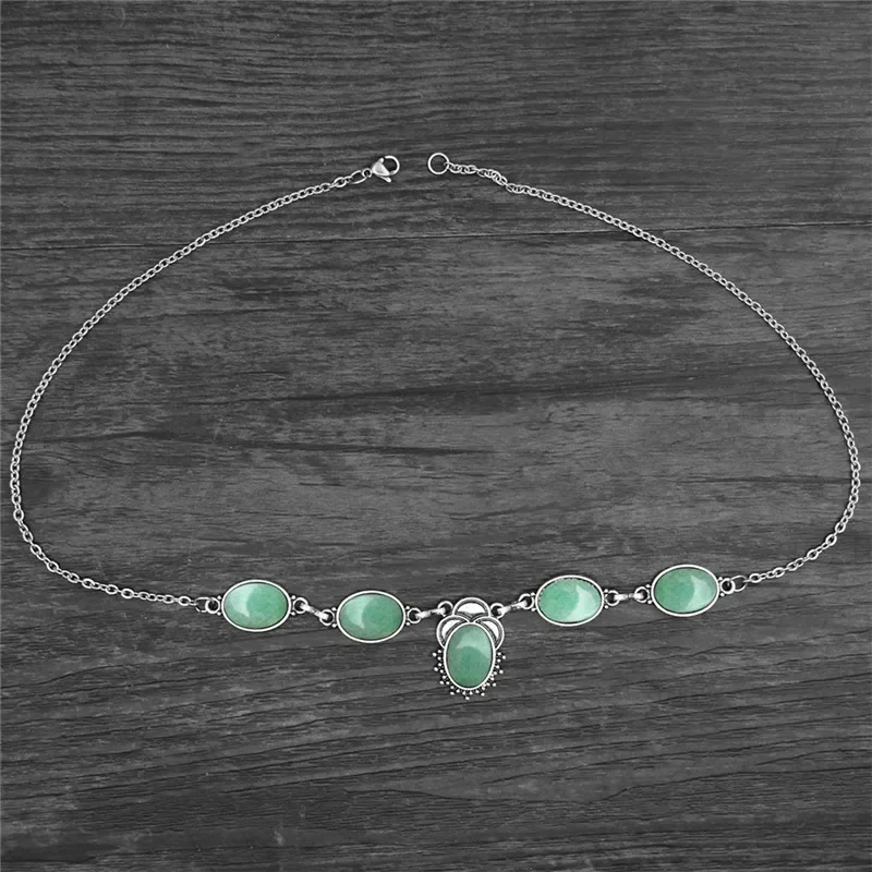 Женское ожерелье из натурального камня