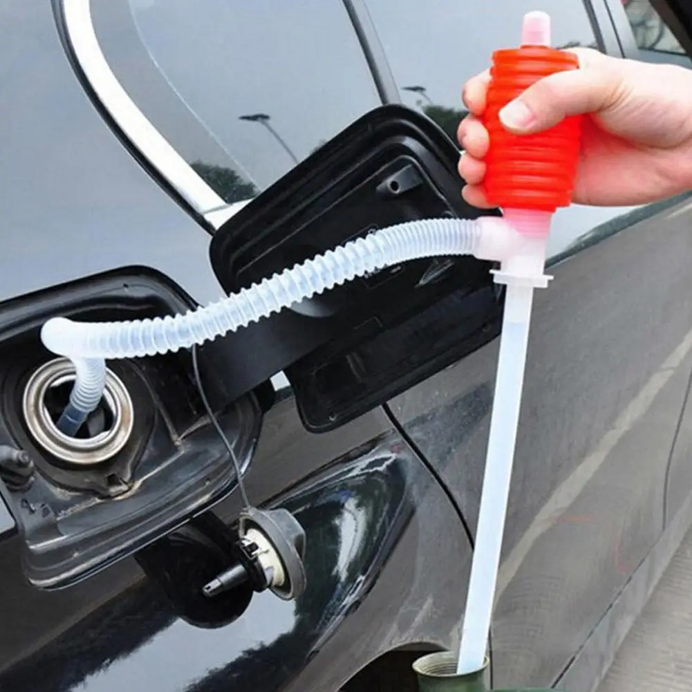 

1pc Car Truck Fuel Oil Gasoline Transfer Sucker Hand Siphon Water Chemical Pump Manual Liquid Pump Suction K6f6