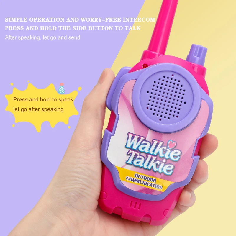 

2PCS Walkie Talkie Electronic Toy Wireless Parent-child 30/200M Interactive Game Interphone Educational Children Outdoor Games