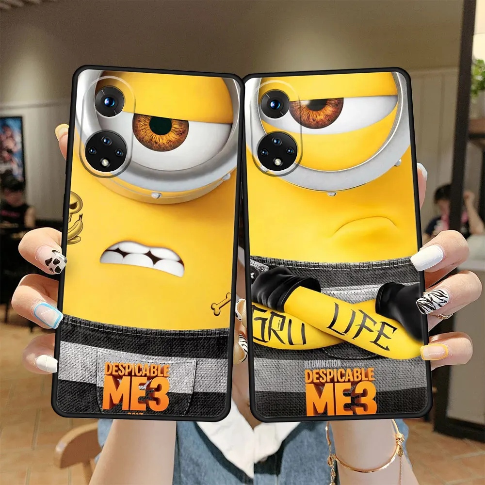 

Black Case Cover for Honor 30i Lite Play 9A Pro X9 x7 X8 60 20i 50 9 10 Magic4 9X 5G SE Cell Despicable Me Minions Shell