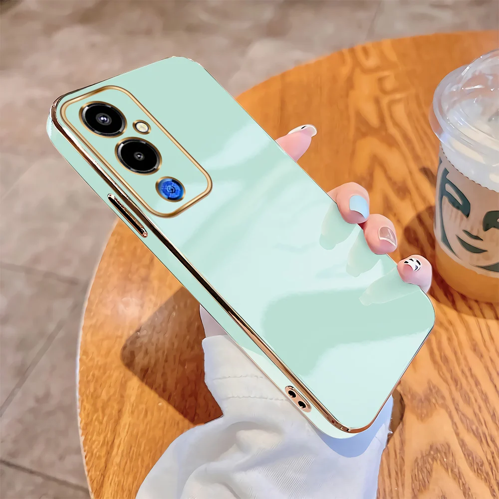 

For Tecno Pova 4 Pro 3 2 Neo2 Soft Original Square Cases Luxury Plating Soft TPU Cover Shockproof Case