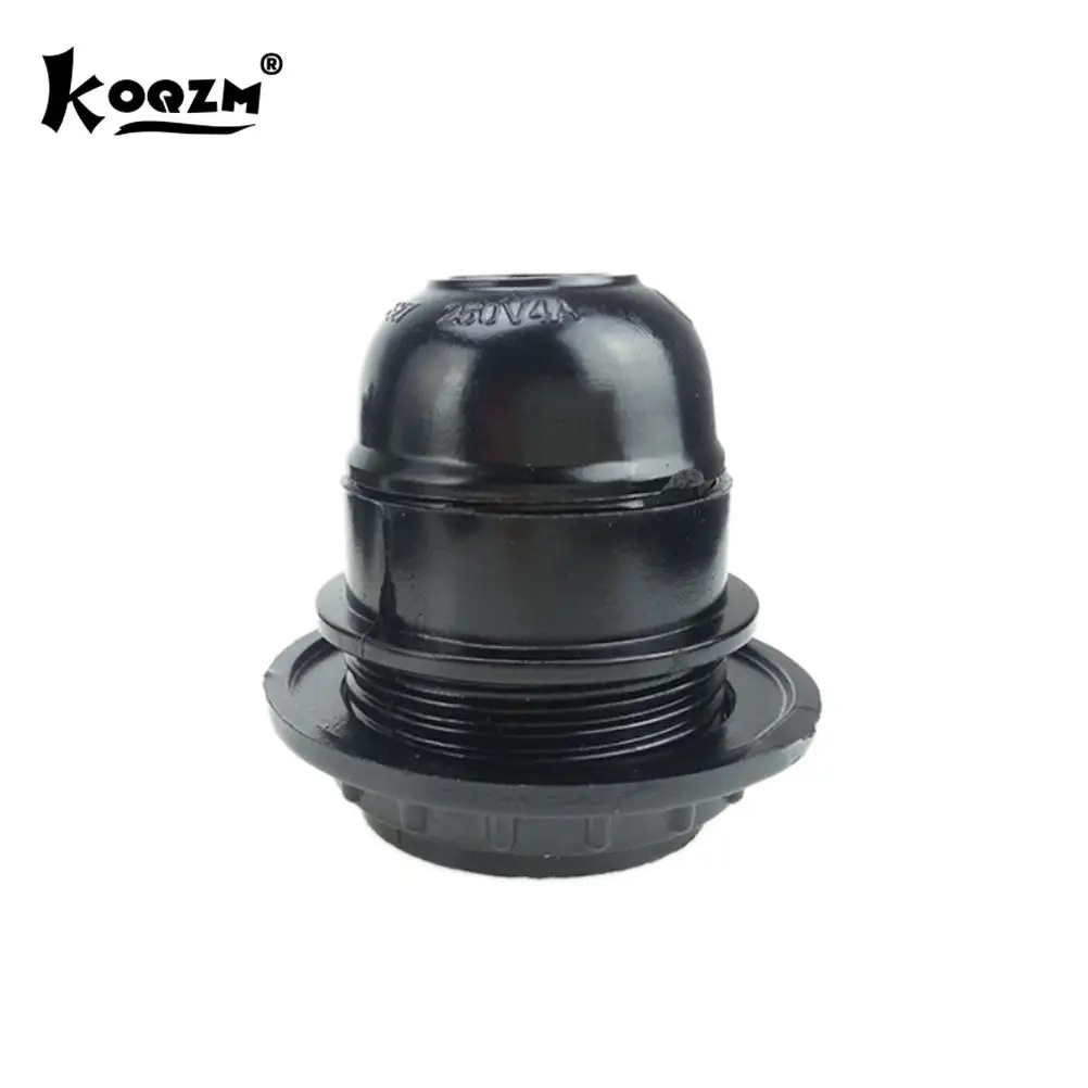 

Ретро патрон лампы E27 металлический черный