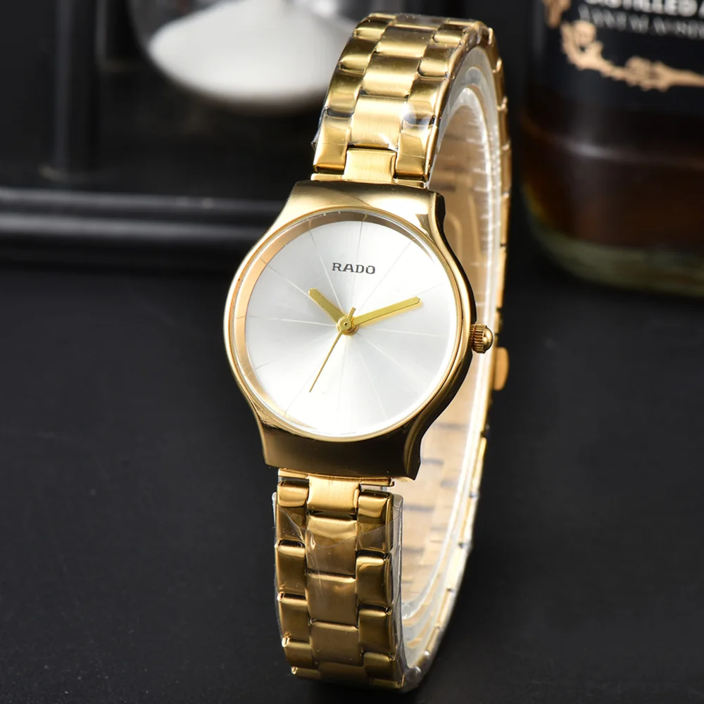 Hot Sale Rado Classic Style Original Watch Women's Full Stainless Steel Simple Fashion Watch Quality Sports Waterproof AAA Clock