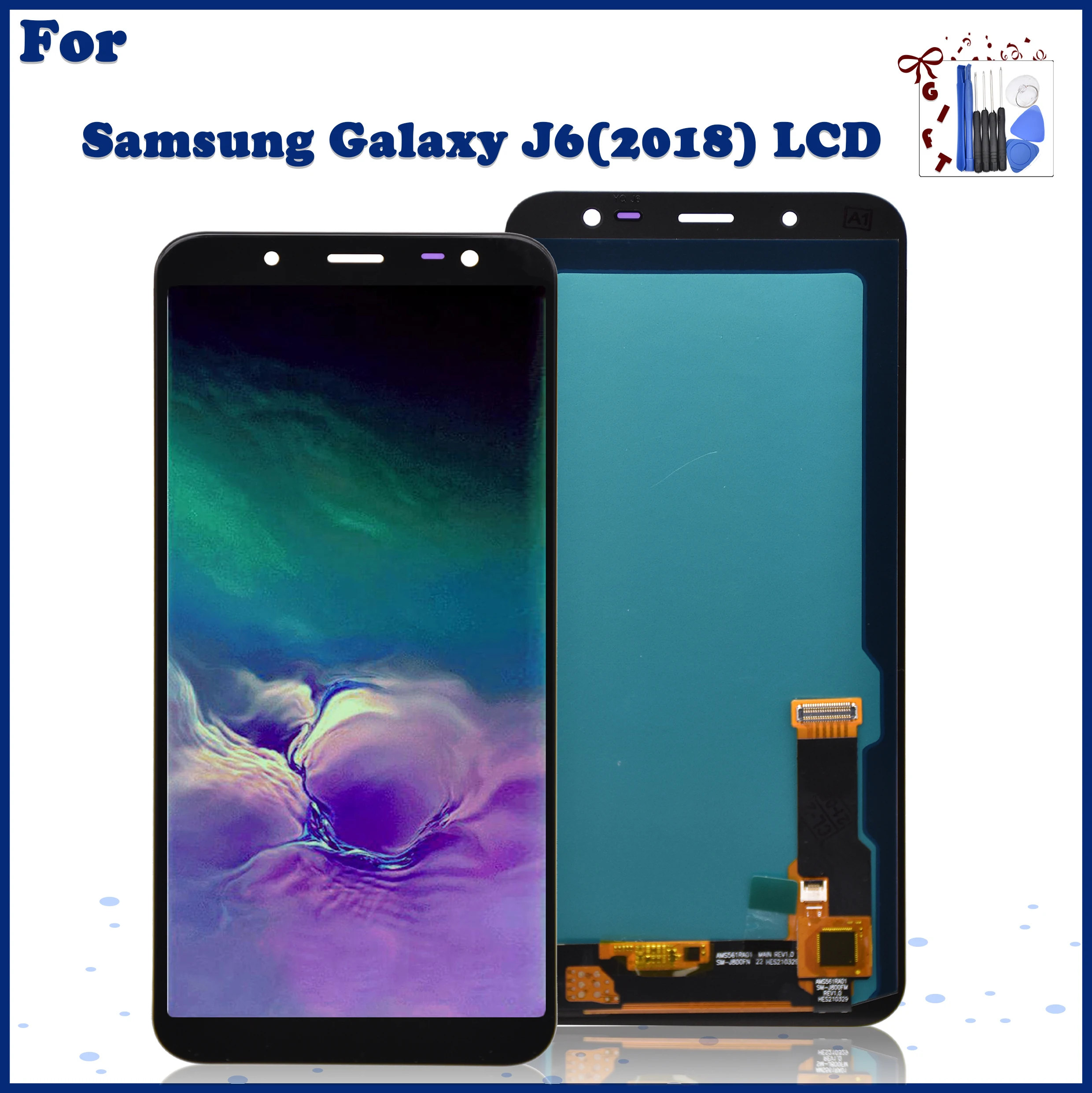 

5.6"Spuer AMOLED LCD Display For Samsung Galaxy J6 2018 J600F J600L J600G SM-J600FN LCD Display Touch Screen Digitizer Assembly