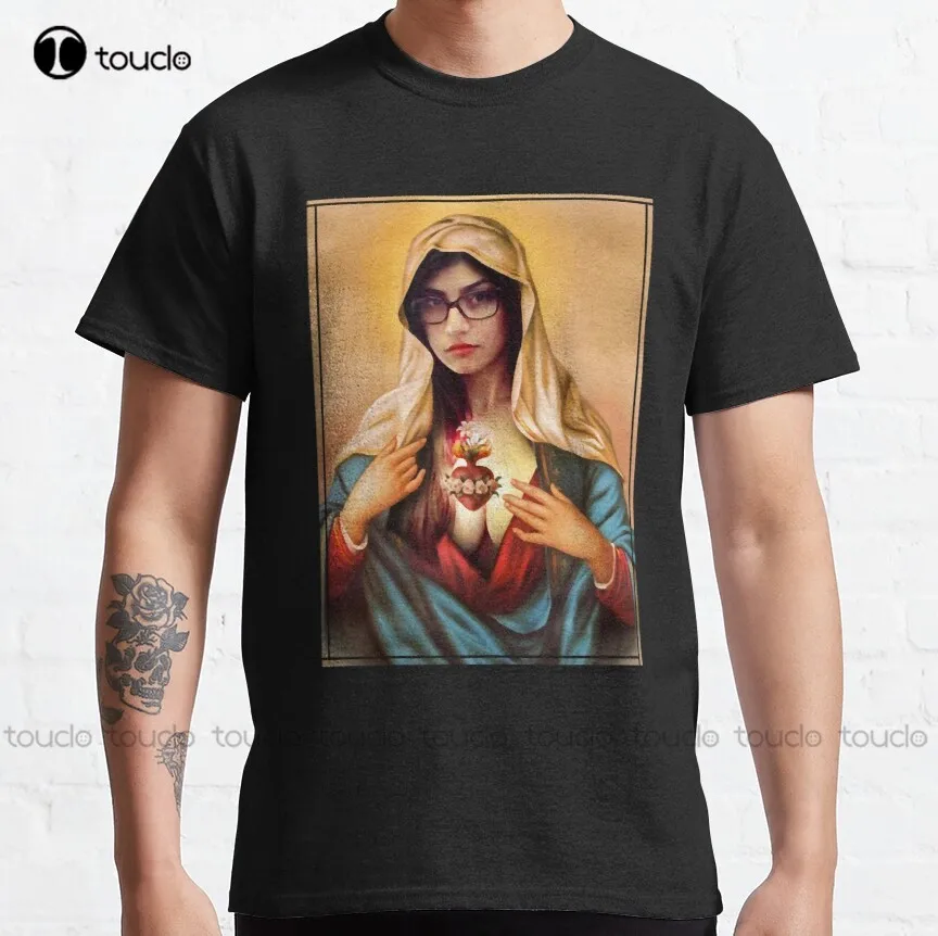 

Lover Gift Holy Mia Khalifa Gifts For Movie Fan Classic T-Shirt Cat Shirts Fashion Creative Leisure Funny Harajuku T Shirt Retro