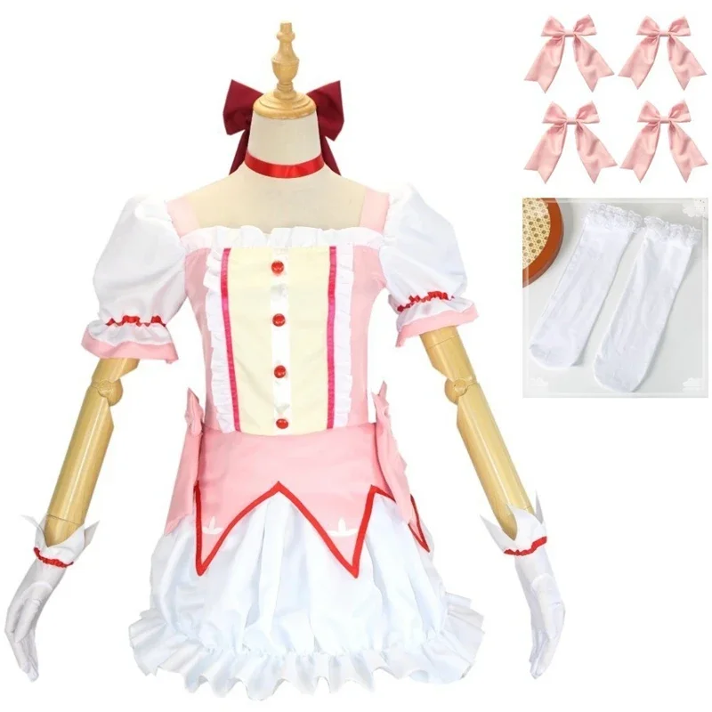 Ainclu Anime Magical Girl Puella Magi Madoka Magica Akemi Homura Kaname Платье Костюм на Хэллоуин
