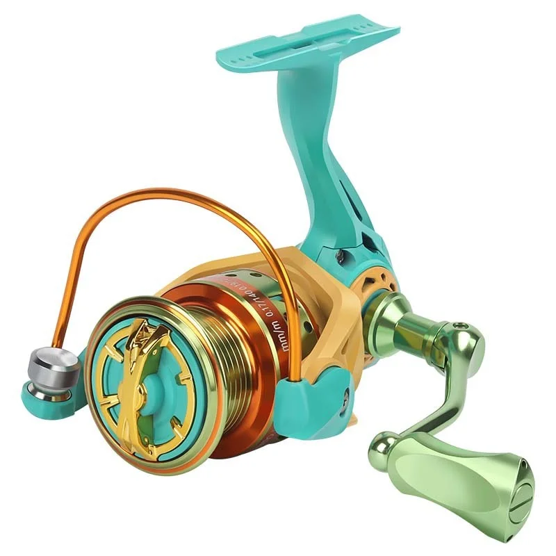 

Macaron Micro Fly Spinning Fishing Reel 1000 2000 8KG Drag Spinning Reel 5+1 Shielded Ball 5.2:1 Gear Ratio