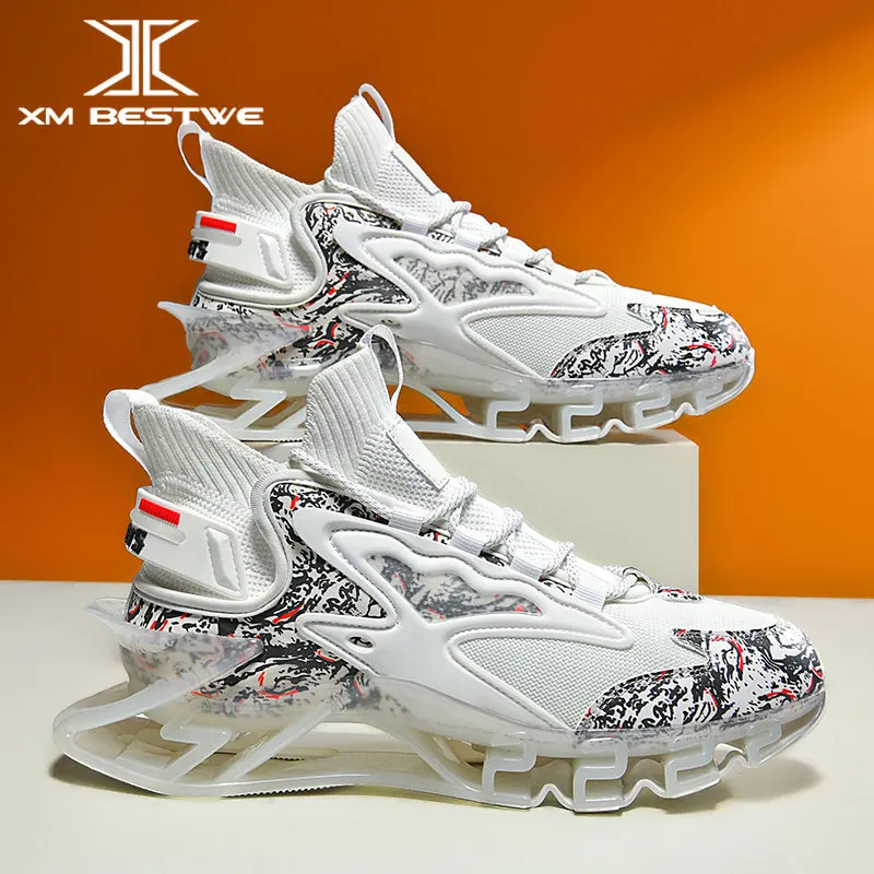 

XM BESTWE Fashion Casual Shoes Trainer Race Shoes Breathable Mens Tenis Shoes Luxury Men Sneakers Shoes Male Sport Running Shoes