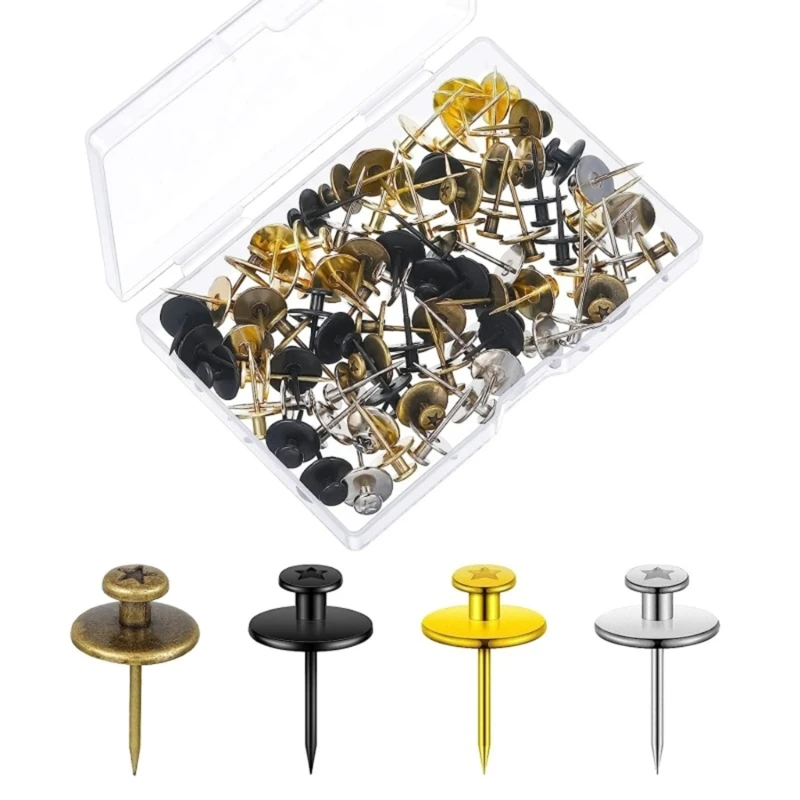 

30pcs Picture Nails Tacks for Wall Hangings Wall Pins for Hanging Wall Nails for Hanging Thumb Tacks for Wall DropShipping