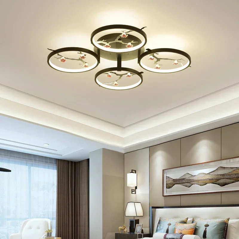Новый китайский потолочный светильник для гостиной современный минималистичный
