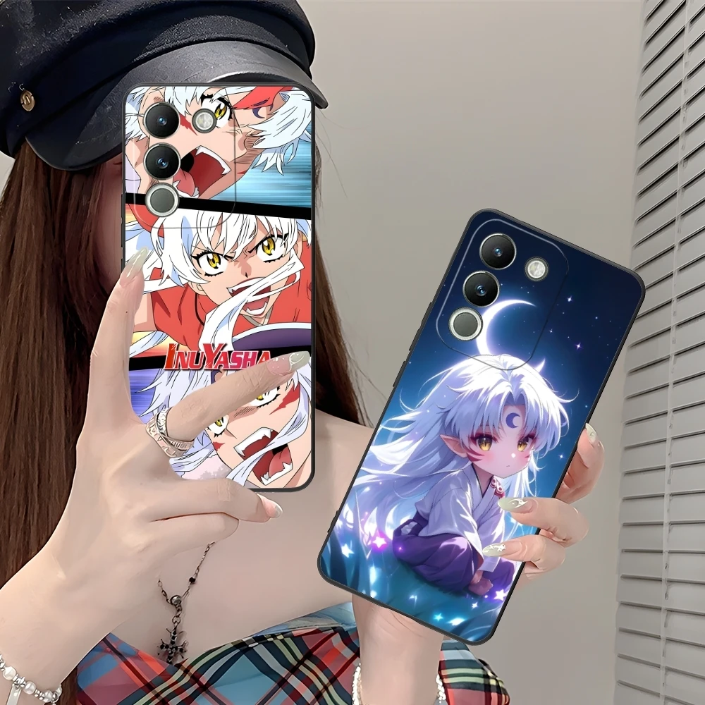 Inuyasha Sesshoumaru Mobile Cell Phone Case for VIVO Y95 Y93 Y31 Y20 V19 V17 V15 Pro X60 NEX Black Soft Cover Shell