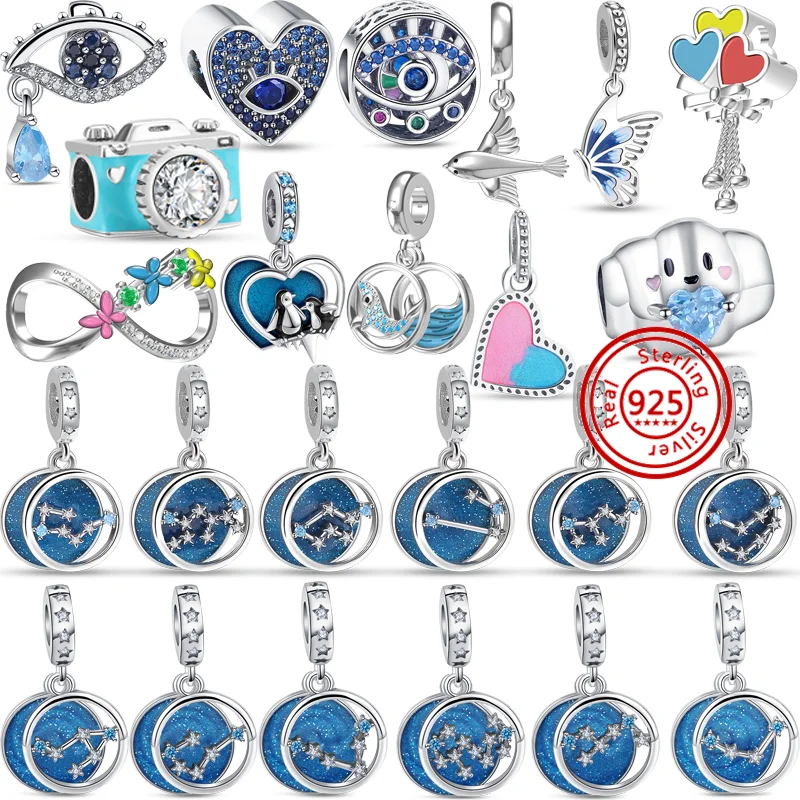 Бусины-шармы для браслета серебро 925 пробы 12 созвездий |