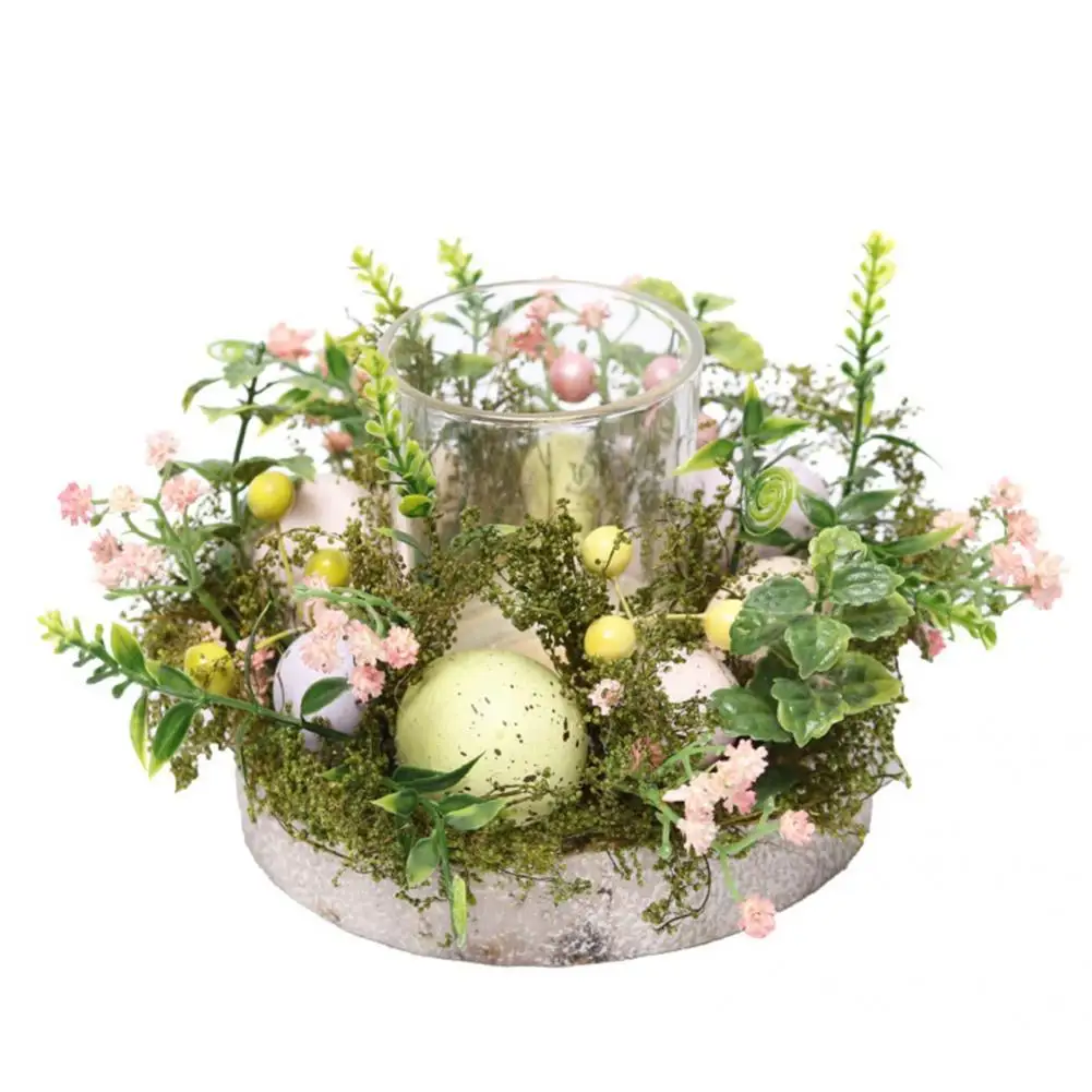 

Decorative Reusable Beautiful Wreath Decor Candle Stand Cup for Banquet