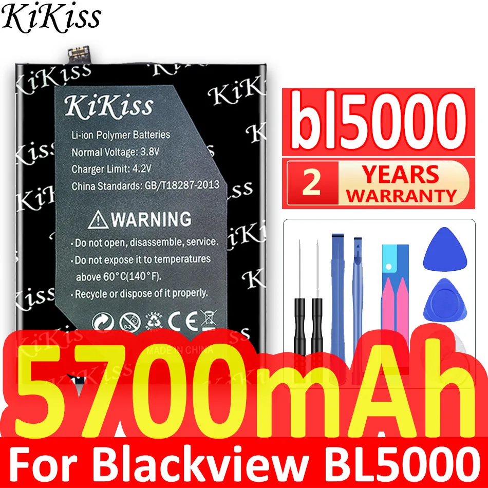

Аккумулятор KiKiss Li566376HTT-B 5700 мАч для Blackview BL5000 BL 5000 фотоаккумулятор с инструментами